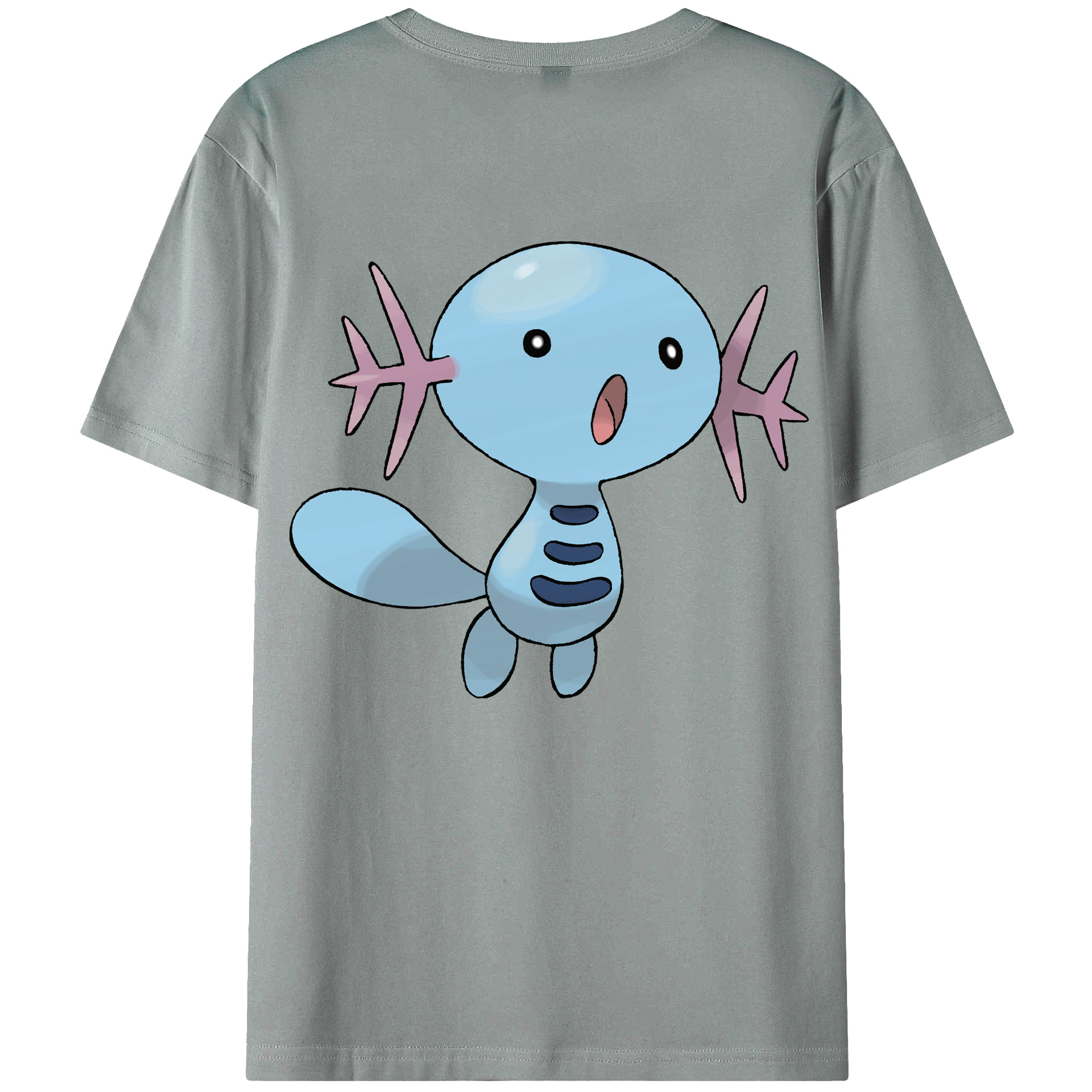 （画像用） ポケットモンスター Pokémon 綿100％ メンズ半袖Tシャツ（バックプリント） 通気性